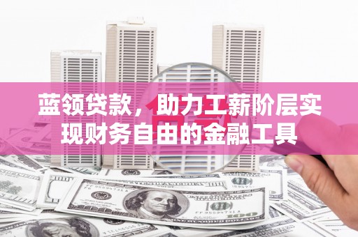 乌日蓝领贷款，助力工薪阶层实现财务自由的金融工具