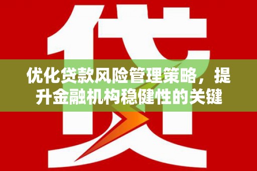 乌日优化贷款风险管理策略，提升金融机构稳健性的关键