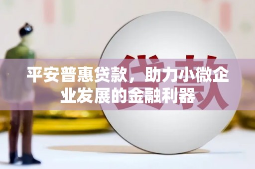 乌日平安普惠贷款，助力小微企业发展的金融利器