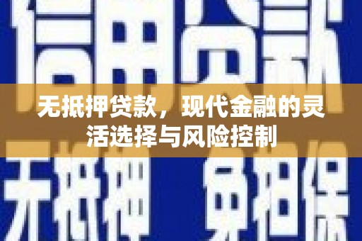 乌日无抵押贷款，现代金融的灵活选择与风险控制