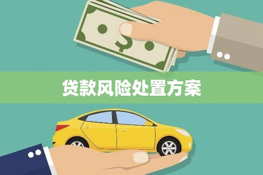乌日贷款风险处置方案
