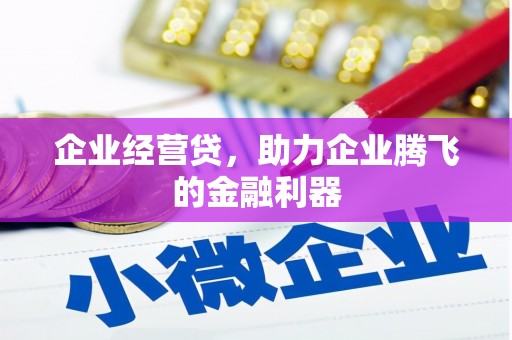 乌日企业经营贷，助力企业腾飞的金融利器