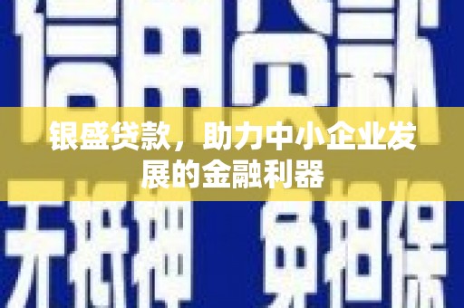 乌日银盛贷款，助力中小企业发展的金融利器