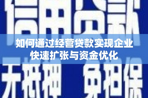 乌日如何通过经营贷款实现企业快速扩张与资金优化